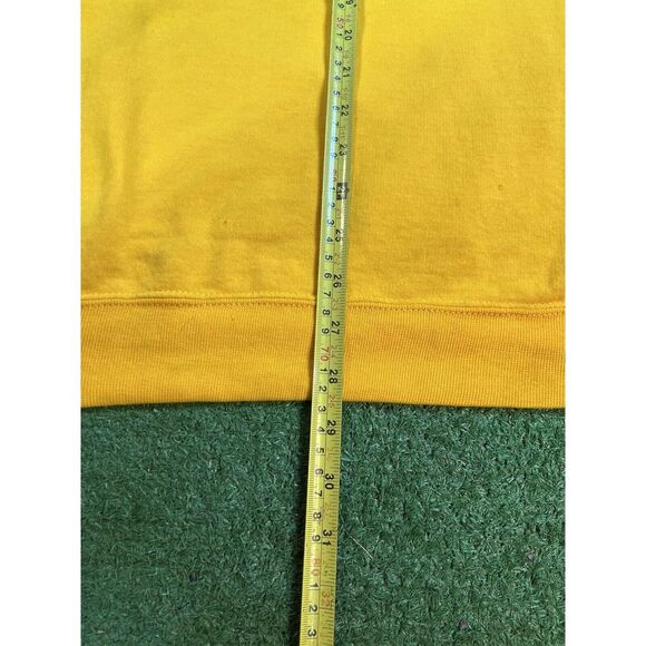 Vintage West Virginia Mountaineers Sweatshirt Men XXL 2XL Yellow Crew‎ Neck WVU - Picture 7 of 7